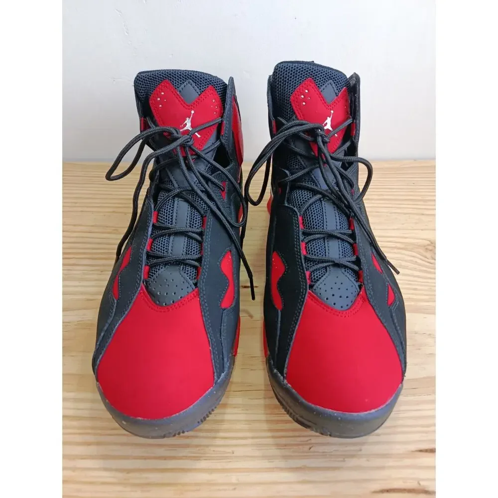 Jordan True Flight Black Red Men's Size 14 Sneakers CU4933-001 Excellent
